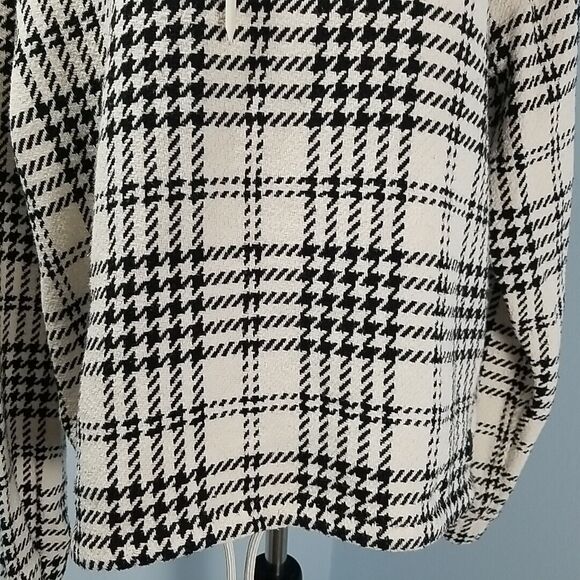 Zara Men Herringbone Plaid Hooded Jacket Large X Large Don't Crave the Fantasy - Picture 4 of 12